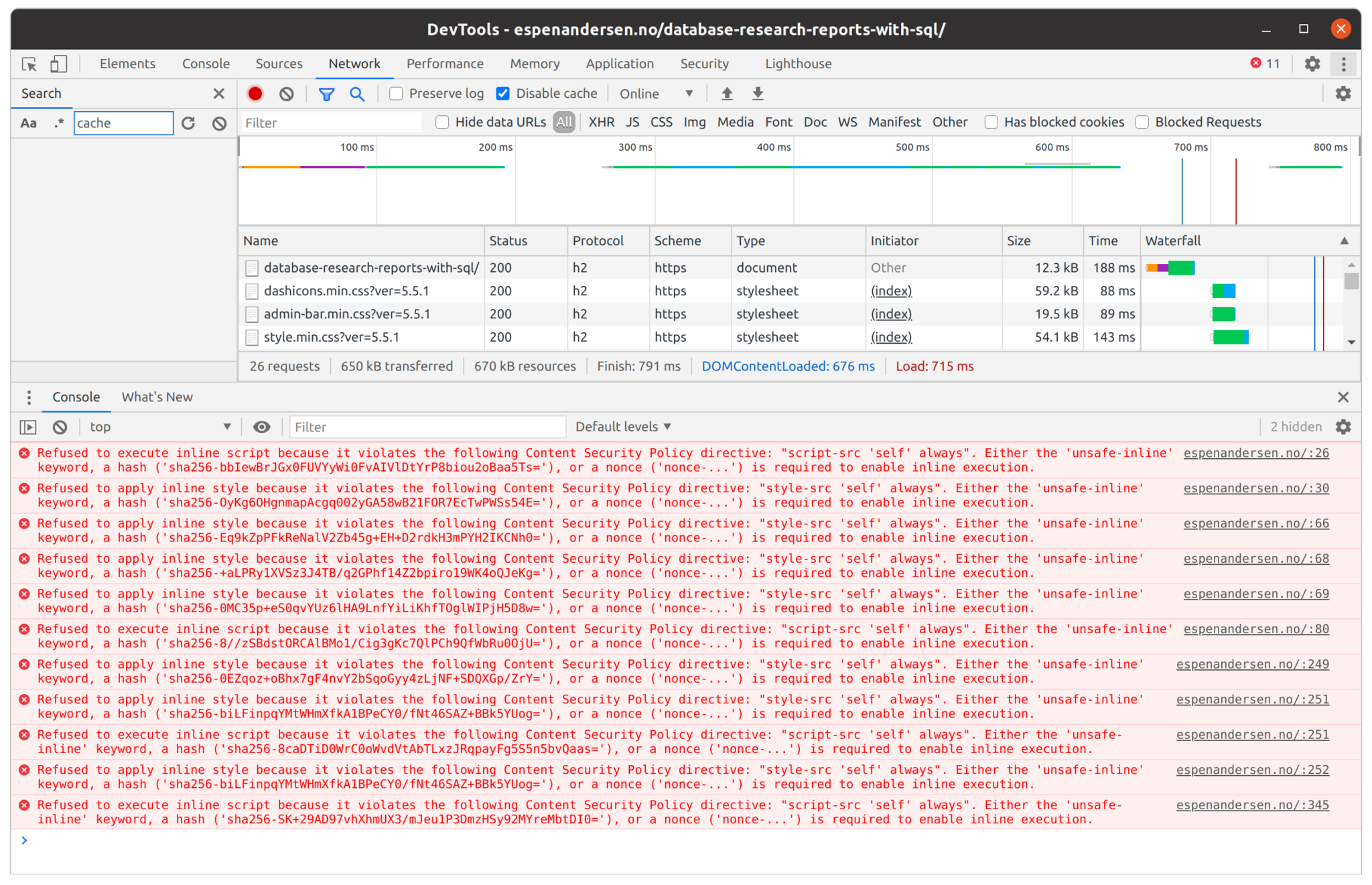 Content security policy как отключить опера