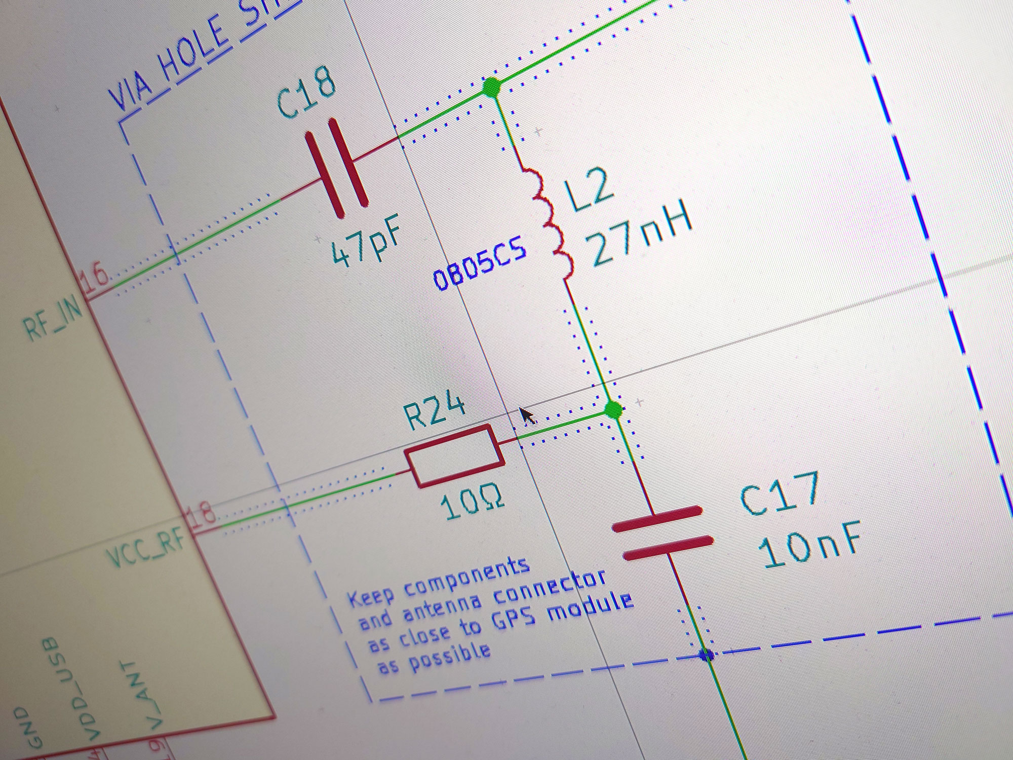 RF section of the GPS receiver.