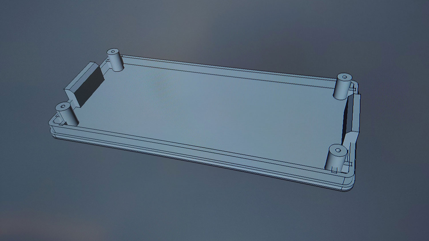 Front panel without cuts