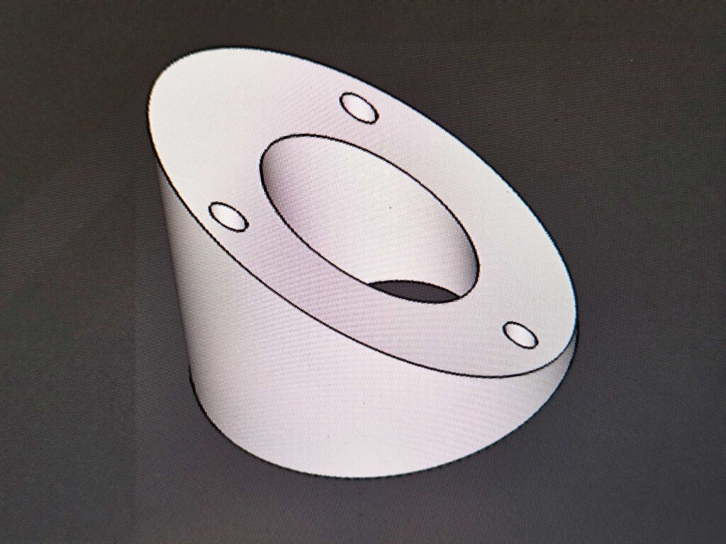 The 3D model in FreeCAD.