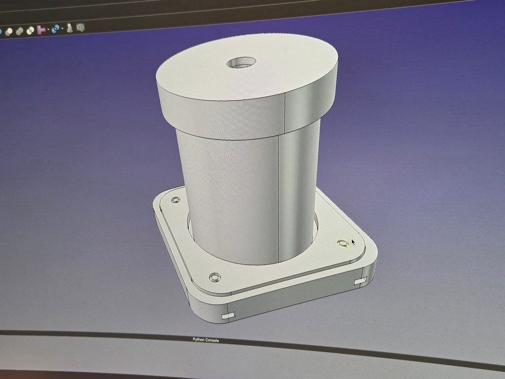 Screen capture from FreeCAD